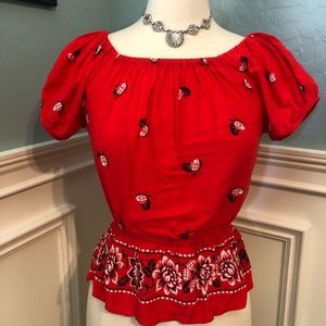 Marilyn Monroe peasant top